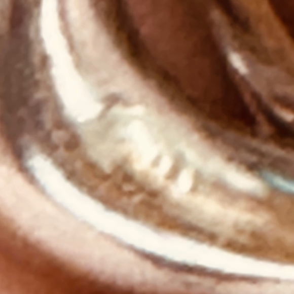 925 Sterling Silver Oval Hoop Earrings Top Bar Snap EUC - Picture 12 of 13